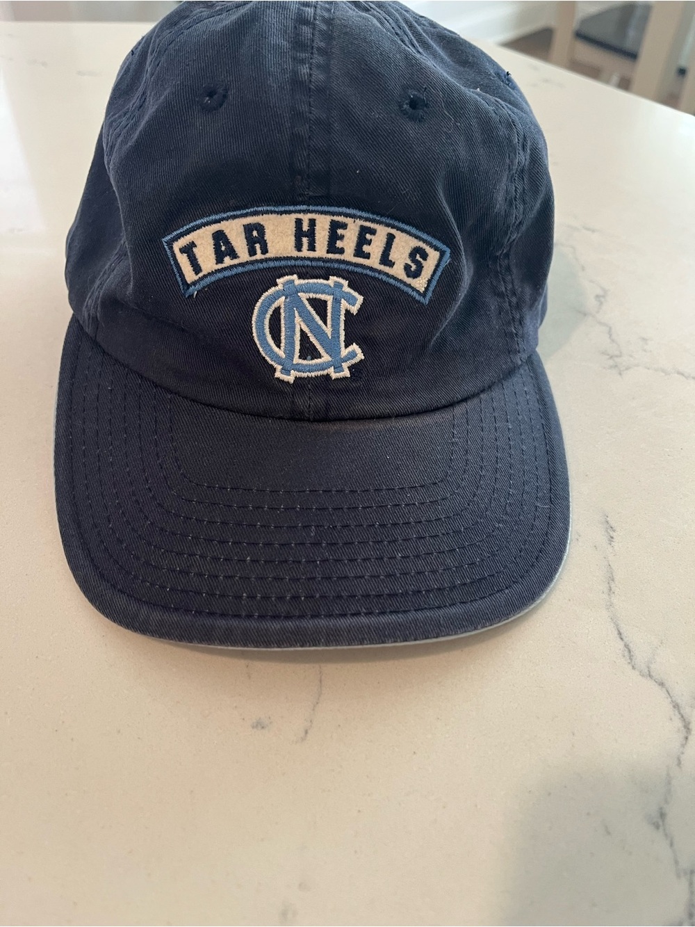 American Needle Navy Tar Heels Embroidered Baseball Cap